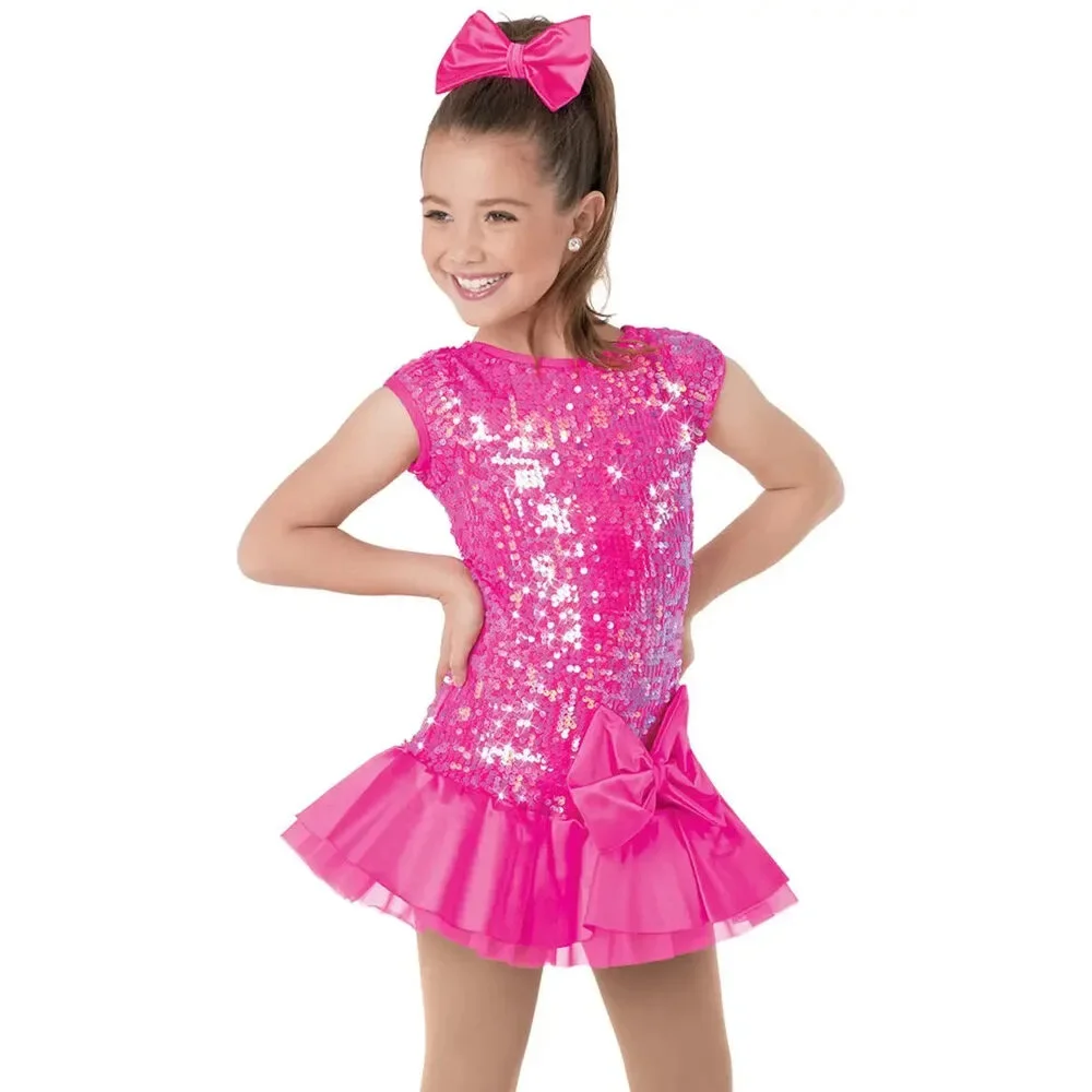 Pre-Owned Dance Costume Weissman 10005 Large Child Pink Jazz